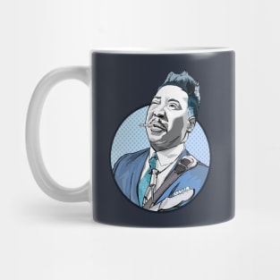 Muddy Waters in blue monochrome Mug